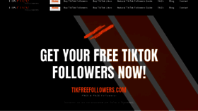What Tiktokfollowing.com website looked like in 2021 (2 years ago)