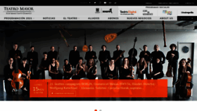What Teatromayor.org website looked like in 2021 (2 years ago)