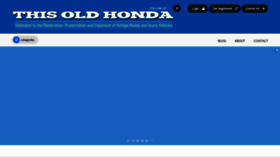 What Thisoldhonda.org website looked like in 2021 (2 years ago)