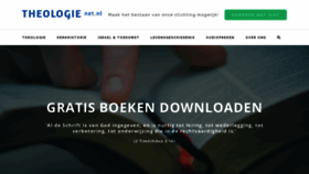 What Theologienet.nl website looked like in 2021 (2 years ago)