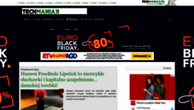What Techmaniak.pl website looked like in 2021 (2 years ago)