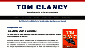 What Tomclancy.com website looked like in 2021 (2 years ago)