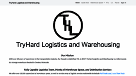 What Tryhardlogistics.com website looked like in 2021 (2 years ago)