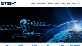 What Tesat.de website looked like in 2021 (2 years ago)