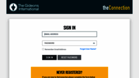 What Theconnection.gideons.org website looked like in 2021 (2 years ago)