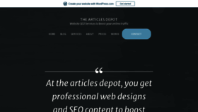 What Thearticlesdepot.com website looked like in 2021 (2 years ago)