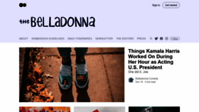 What Thebelladonnacomedy.com website looked like in 2021 (2 years ago)