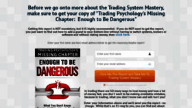 What Tradingsystemmastery.com website looked like in 2021 (2 years ago)