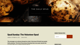 What Thedailyspud.com website looked like in 2021 (2 years ago)