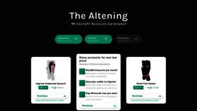 What Thealtening.com website looked like in 2021 (2 years ago)