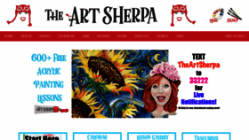 What Theartsherpa.com website looked like in 2021 (2 years ago)