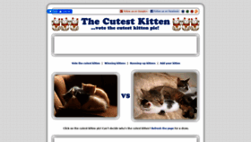 What Thecutestkitten.com website looked like in 2021 (2 years ago)