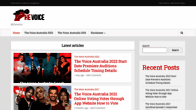 What Thevoice-australia.com website looked like in 2021 (2 years ago)