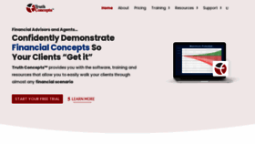 What Truthconcepts.com website looked like in 2021 (2 years ago)