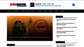 What Tellyshowupdates.com website looked like in 2021 (4 years ago)