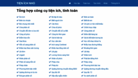 What Tienichnho.com website looked like in 2021 (2 years ago)