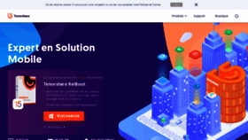 What Tenorshare.fr website looked like in 2021 (3 years ago)