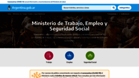 What Trabajo.gob.ar website looked like in 2021 (2 years ago)