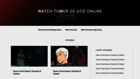 What Towerofgod.online website looked like in 2021 (4 years ago)