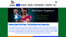 What Testpaper.biz website looked like in 2021 (2 years ago)