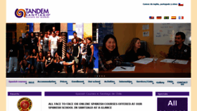 What Tandemsantiago.cl website looked like in 2021 (2 years ago)