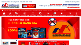 What Tongkhoson.com website looked like in 2021 (2 years ago)