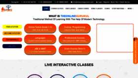 What Theonlinegurukul.com website looked like in 2021 (2 years ago)