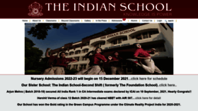 What Theindianschool.in website looked like in 2021 (2 years ago)