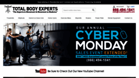 What Totalbodyexperts.com website looked like in 2021 (2 years ago)