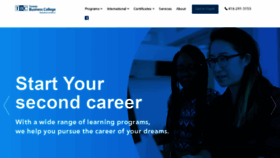 What Tbcollege.com website looked like in 2021 (3 years ago)