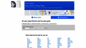 What Tire-size.net website looked like in 2021 (2 years ago)