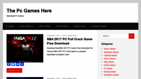 What Thepcgameshere.com website looked like in 2021 (2 years ago)