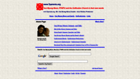 What Tparents.org website looked like in 2021 (2 years ago)