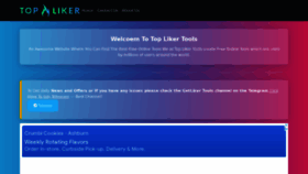 What Topliker.net website looked like in 2021 (2 years ago)