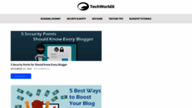 What Techworldx.com website looked like in 2021 (2 years ago)