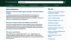 What Tueconomia.net website looked like in 2021 (2 years ago)
