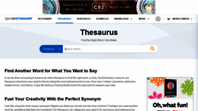 What Thesaurus.yourdictionary.com website looked like in 2021 (2 years ago)