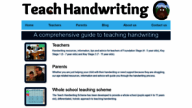 What Teachhandwriting.co.uk website looked like in 2021 (2 years ago)