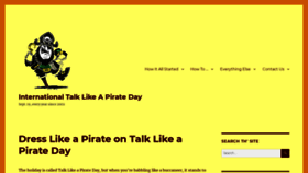 What Talklikeapirate.com website looked like in 2021 (2 years ago)