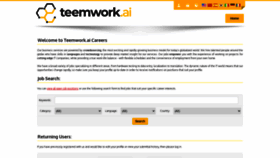 What Teemwork.ai website looked like in 2021 (2 years ago)