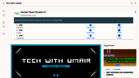 What Techwithumair.com website looked like in 2021 (2 years ago)