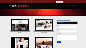 What Themexpose.com website looked like in 2021 (2 years ago)