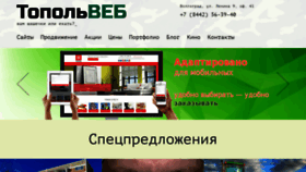 What Topolweb.ru website looked like in 2021 (2 years ago)