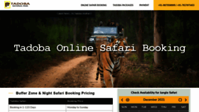 What Tadobanationalparkonline.in website looked like in 2021 (2 years ago)