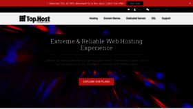 What Top.host website looked like in 2021 (2 years ago)