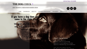 What Thedogchick.com website looked like in 2021 (3 years ago)