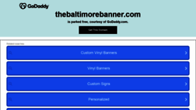 What Thebaltimorebanner.com website looked like in 2021 (2 years ago)