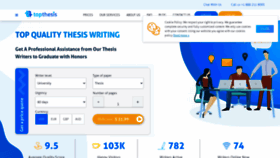 What Topthesis.com website looked like in 2021 (2 years ago)
