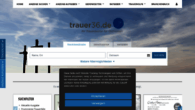 What Trauer36.de website looked like in 2021 (2 years ago)