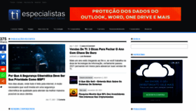 What Tiespecialistas.com.br website looked like in 2021 (2 years ago)